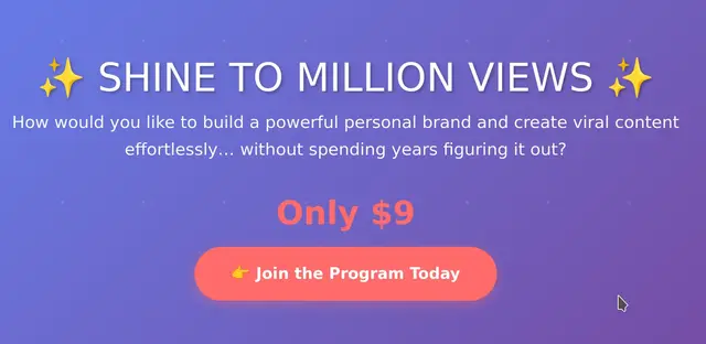 SHINE TO MILLION VIEWS 2025 by lisafeltom Review: Unlock Your Viral Potential